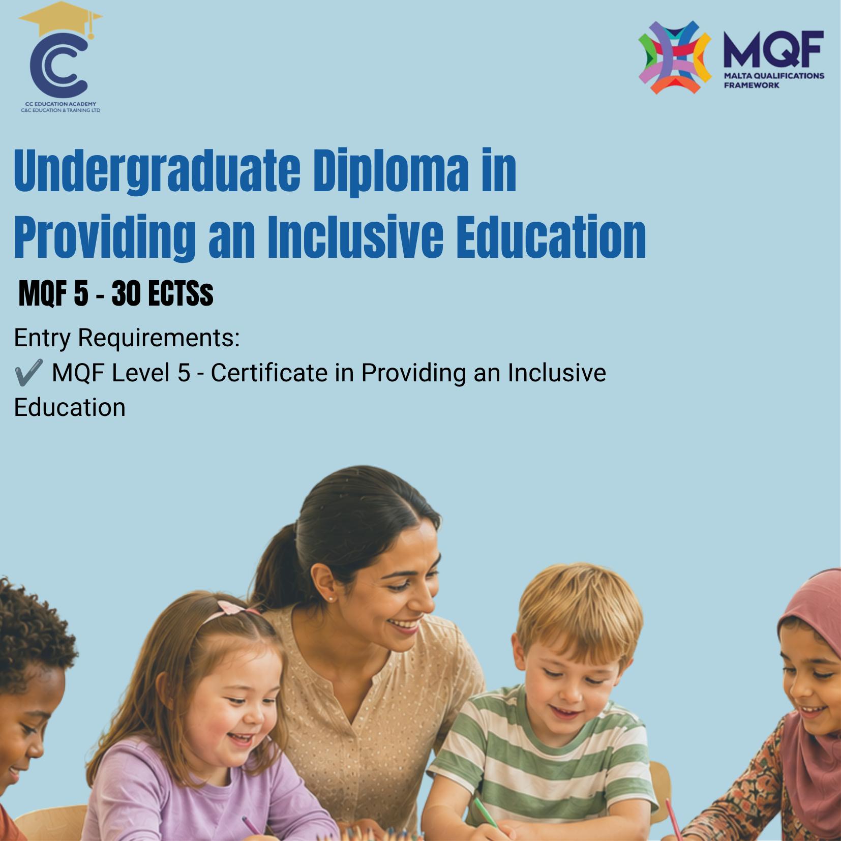 Undergraduate Diploma in Providing an Inclusive Education (aka 30 week programme)