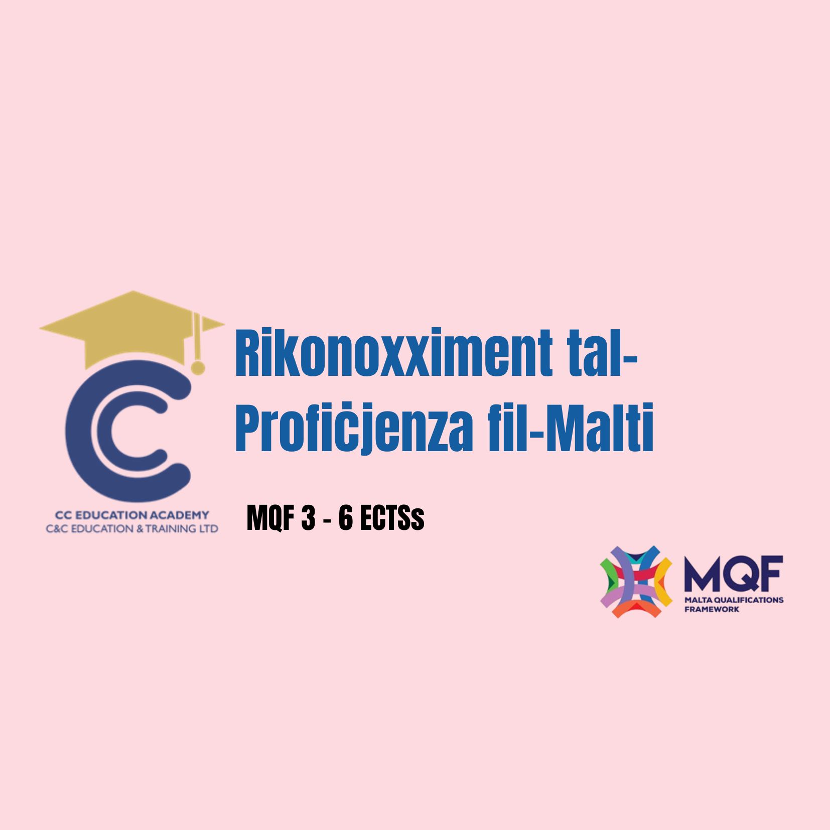 Rikonoxximent tal-Profiċjenza fil-Malti/ Award in Maltese Proficiency - January Intake